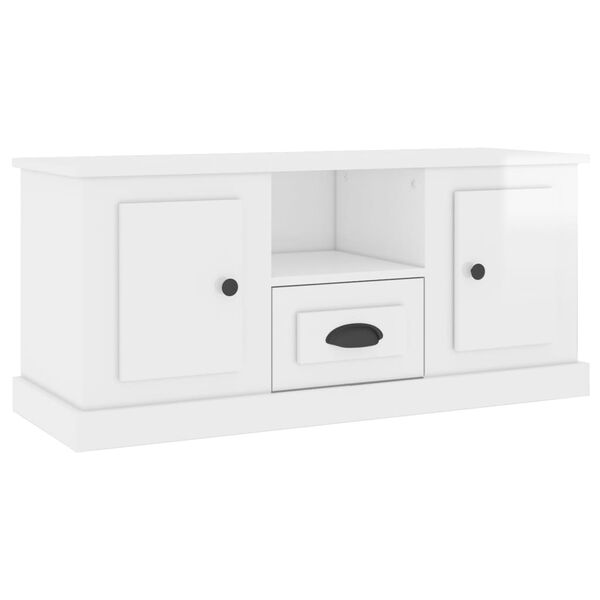 vidaXL TV Cabinet High gloss white Engineered wood TV Cabinet