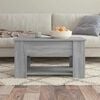 vidaXL Coffee Table Grey Sonoma Engineered Wood Medium Storage