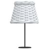 vidaXL Lamp Shade White Wicker, Iron Small Decorative Inlays