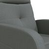 vidaXL Recliner Dark Gray Fabric