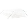 vidaXL Greenhouse White Polyethylene, Galvanized steel Large Durable