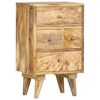 vidaXL Bedside Cabinet Brown Solid Mango Wood Medium Bedside Cabinet