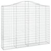 vidaXL Arched Gabion Baskets 12 pcs 78.7x11.8x160/180" Galvanised Iron