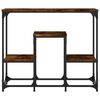 vidaXL Console Table Smoked Oak Engineered Wood Narrow Industrial