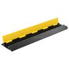 vidaXL Cable Protector Ramp 2 Channels Rubber 40.0 "