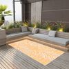 vidaXL Outdoor Carpet Orange and White Polypropylene 47.2 in x 70.9 in