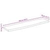vidaXL Table Top Natural wood Solid acacia wood 70.9 x 15.7 x 1.5 in