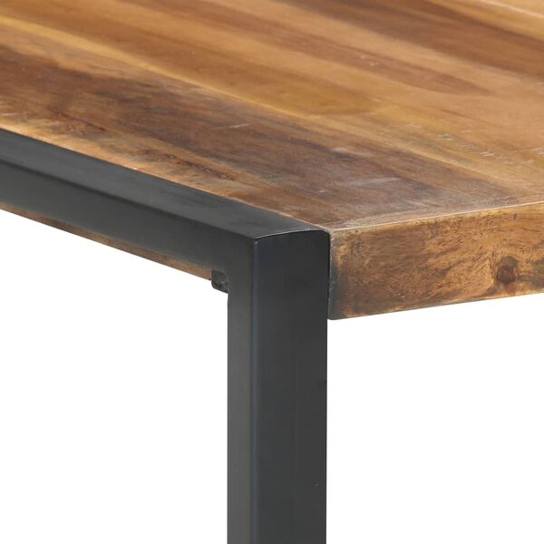 vidaXL Coffee Table Natural wood and black