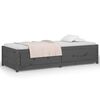vidaXL Day Bed Gray Solid pine wood, plywood Small