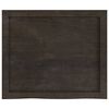 vidaXL Bathroom Countertop Dark Brown 23.6 x 19.7 x (0.8-2.4) " Treated Solid Wood