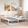 vidaXL Day Bed Natural Pine Solid Pine Wood Twin Extendable Day Bed
