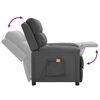vidaXL Massage Chair Dark grey