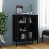vidaXL Storage Cabinet Black Steel Large Height-Adjustable Shelves
