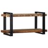 vidaXL Wall Shelf Multicolor Solid reclaimed wood, iron