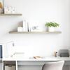 vidaXL Wall Shelf Oak Honeycomb MDF, metal 47.2 x 9.3 x 1.5 in