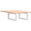vidaXL Basin Shelf Wall Mounted Steel and Solid Wood Oak