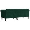 vidaXL Sofa Dark Green Velvet (100% polyester), plywood, solid wood