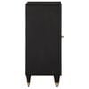 vidaXL Side Cabinet Black Solid Mango Wood Standard Cabinet
