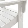 vidaXL Folding Adirondack Chair White 31.69 x 29.33 x 36.22 in HDPE