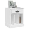 vidaXL Bedside Cabinet Set of 2 White Engineered wood Bedside Cabinet