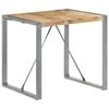 vidaXL Dining Table Rough Mango Wood 31.5 x 31.5 x 29.5 in Durable