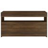 vidaXL TV Cabinet Brown oak Engineered wood 29.5 in x 13.8 in x 15.7 in