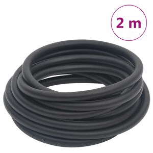 vidaXL Hybrid Air Hose Black 0.6" 6.6' Rubber and PVC