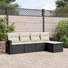 vidaXL Garden Sofa Set Black