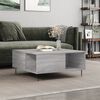 vidaXL Coffee Table Grey sonoma Engineered wood, metal Medium