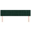 vidaXL Headboards 2 pcs Dark Green 31.5"x2"x30.7"/34.6" Velvet