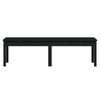 vidaXL Garden Bench Black Solid pine wood 2-seater Durable