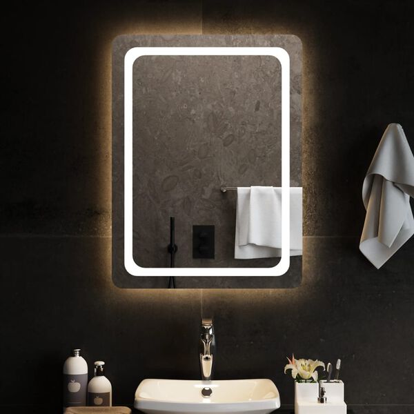 vidaXL LED Bathroom Mirror 23.6"x31.5"