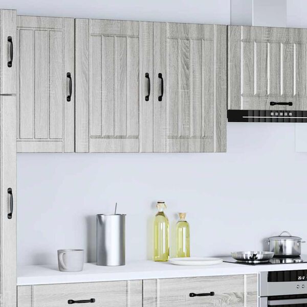 vidaXL Kitchen Wall Cabinet Grey sonoma Engineered wood