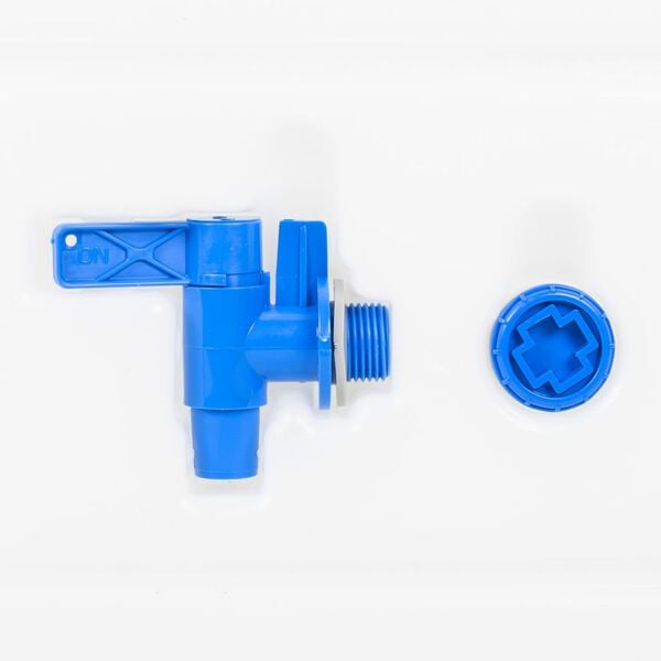 vidaXL Water Container with Tap and Soap Dispenser 2.6 gal Plastic