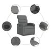 vidaXL Electric Recliner Chair Dark grey