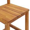 vidaXL Bar Stool Set of 4 Natural wood Solid acacia wood Standard