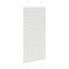 vidaXL Pleated Blind Light grey Polyester 21.7 x 43.3 in