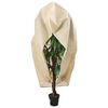 vidaXL Plant Fleece Cover Set of 2 Beige