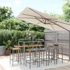 vidaXL Garden Bar Set Gray