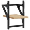 vidaXL Wall Shelf Set of 2 Sonoma Oak Engineered wood, Metal