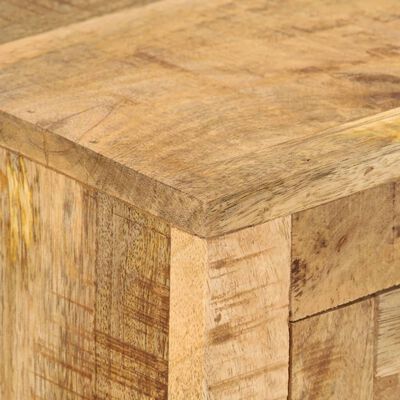 vidaXL Sideboard 43.3"x11.8"x29.1" Rough Mango Wood