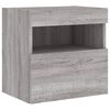 vidaXL TV Wall Cabinet Set of 2 Gray Sonoma Engineered Wood