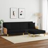 vidaXL Sofa Bed Black Velvet 30.3 x 21.7 x 12.2 in