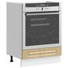 vidaXL Oven Cabinet Sonoma Oak Engineered Wood Compact Adjustable Feet