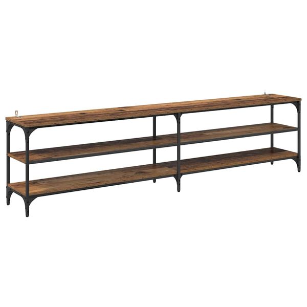 vidaXL TV Cabinet Old Wood 78.74 x 11.81 x 19.69 in