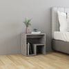 vidaXL Bed Cabinet Set of 2 Concrete Gray Engineered wood