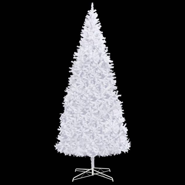 vidaXL Christmas Tree White PVC Extra Large Decorative Inlays