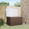 vidaXL Storage Box Brown Galvanized steel, plastic Large