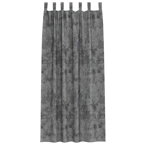 vidaXL Velvet Curtains 2 pcs Grey 96.46 x 55.12 in Velvet