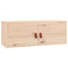 vidaXL Wall Cabinet Set of 2 Natural wood Solid pinewood, engineered wood